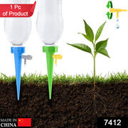 7412 Plant Watering Spikes Self Watering Spikes Water Dripper For Plants Adjustable Plant Watering Devices With Slow Release Control Valve Switch (1pc) thumbnail 7