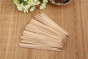 1100 Camping Wooden Color Bamboo Bbq Skewers Barbecue Shish Kabob Sticks Fruit Kebab Meat Party Fountain Bamboo Bbq Sticks Skewers Wooden (20cm) thumbnail 1