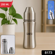 8173 Ganesh Stainless Steel Baby Feeding Bottle Milk Bottle For New Born  Infants  Toddler Up To 3 Years Bfa Free (250 Ml Approx) thumbnail 8