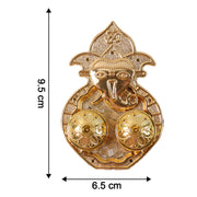 Traditional Golden Lord Ganesha Kumkum Dish  (1 Pc) thumbnail 5