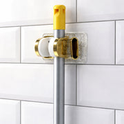 Wall Mounted Broom  Mop Holder With Strong Grip Clips thumbnail 2