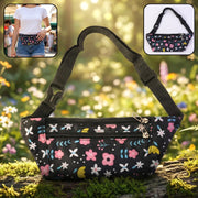 Floral Print Adjustable Waist Bag  Fanny Pack (1 Pc) thumbnail 1