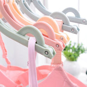 1432a Travel Hangers With Clips Portable Folding Clothes Hangers For Scarves Suits Trousers Pants Shirts Socks Underwear Travel Home Foldable Clothes Drying Rack thumbnail 5