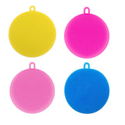 6078 Silicone Dish Scrubber Sponge Mildew Free Non Stick (Mix Color) thumbnail 5