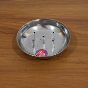 Stainless Steel Lotus Agarbatti Stand With Triple Stick Holder (1 Pc) thumbnail 2