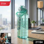2 Litre Large Capacity Leakproof Sports Water Bottle (1 Pc) thumbnail 7