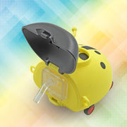 8822 Cute Plastic Bug Shape Water Bottle With Adjustable Shoulder Strap 4 Wheel   Straw Portable Drinking Cup Water Bottle For Kids  Water Bottle  Return Gift For Kids  Water Bottle With Straw  School Kinds Water Bottle (1 Pc) thumbnail 1