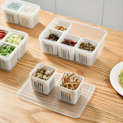 5598 Fridge Storage Boxes Freezer Storage Containers Container For Kitchen Storage Set Storage In Kitchen Vegetable Storage Draining Crisper Refrigerator Food Box (1 Pc) thumbnail 5