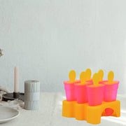 2261 Kulfi Maker Moulds Set Plastic Homemade Kulfi Mould 6pcs Set For Freezer Use thumbnail 3
