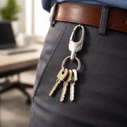 Stylish Metal Key Holder Keychain With Secure Lock Clip 1 Pc thumbnail 2