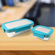 Apex Jerry Lunch Box Premium Stainless Steel Food Container (2 Pc  700+200 Ml Approx) thumbnail 1