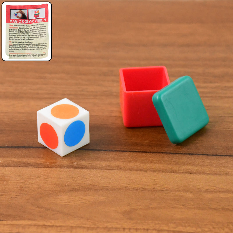 Magic Colour Vision Dice Trick Toy (1 Set)