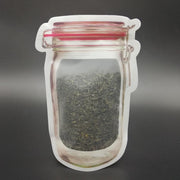 1074 Reusable Airtight Seal Plastic Food Storage Mason Jar Zipper (500ml) thumbnail 4