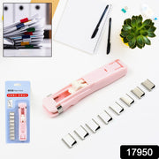 Portable Paper Clamp With 8 Pcs Clip Dispenser Handheld Paper Fast Clam (1 Set) thumbnail 7