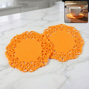 Heat-resistant Decorative Hot Mat  Cup Coaster Set (10 Cm 2 Pc Set) thumbnail 1
