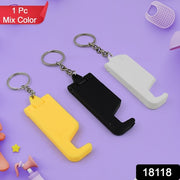 2 In 1 Plastic Keychain With Mobile Stand  Phone Holder (1 Pc  Multicolor) thumbnail 5