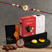 Rakhi (K1_411_em32)  Chocolate Magic 32gm Rakhi For Brother With Gift  Handmade Rakhi Rakhi Combo For Brother  Stylish Rakhi For Brother  Set Of 1 Rakhi thumbnail 1