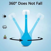 7327 Toddler Toothbrush - Soft Bristle Toothbrush - 3-sided Training Toothbrush With Silicone Head Inverted Cleaning Toothbrush For Aged 2-12 Childrens Cleaning (1 Pc) thumbnail 5
