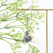 Premium Silver-finish Metal Bal Krishna Eating Makhan Keychain (1 Pc) thumbnail 5