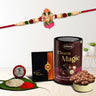 Ganesh Rakhi For Brother Set Of 1 Rakhi Combo With Chocolate Magic (K1_408_cm) 200 Grams