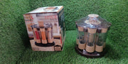 5986  360 Revolving Spice Rack For Kitchen And Dining Table 8 Spice Jars With 120 Ml Condiment Set Herb Seasoning Organizer thumbnail 5
