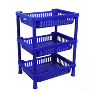 0803 Multipurpose Plastic Storage Rack Oraganiser - 3 Pcs thumbnail 2