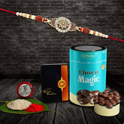 Rakhi (K1_425_cm)  Chocolate Magic Rakhi Combo With Card And Chocolate Chocolates Gift Pack Rakhi  Chocolate For Brother Rakhi With Gift Set Of 1 Rakhi thumbnail 1