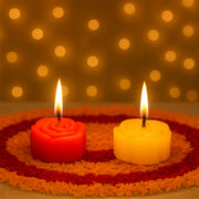Rose Shaped Wax Candle Set (6 Pc) thumbnail 3