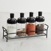 10011 Transparent Glassoil Dispenser 500 Ml Bottle Set Of 2 Spice Jar 250 Ml Set Of 3 Oil Bottle For Kitchen Oil  Vinegar Storage Glass Bottle Glass Container For Spice Masala (5 Pcs Set) thumbnail 3