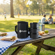 Insulated Stainless Steel Tiffin Lunch Box Set With Carry Bag (1 Set) thumbnail 4