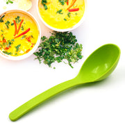 5724 Plastic Spoon Kitchen Multipurpose Serving Ladle For Frying Serving Turner Curry Ladle Serving Rice Spoon Used While Eating And Serving Food Stuffs Etc (2 Pcs Set  10 Inch ) thumbnail 4