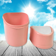 Mini Trash Can Dustbin Plastic Garbage Can With Lid (1 Pc) thumbnail 2