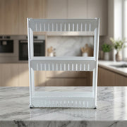 Prexo Multipurpose 3 Layer Kitchen Storage Rack Organizer thumbnail 2