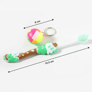 Kids Toothbrush And Ball Keychain Toy Set thumbnail 2