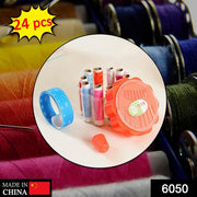6050 24 Pc Sewing Box Used In Storing Of Thread Roles And Sewing Stuff Including All Home Purposes. thumbnail 7