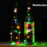 Wine Bottle Cork String Light  Multi Led  2m Cable Length Copper Wire Battery Operated (Multicolor Light  1 Pc) thumbnail 2