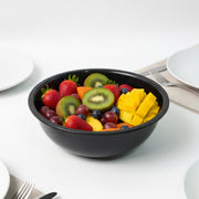Plastic 6 Inch Black Round Deep Serving Bowl (1 Pc) thumbnail 4