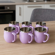 Apex Chit-chat Double Wall Stainless Steel Mug Set (6pc200ml) Approx thumbnail 2