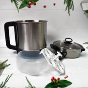 Soup Pot With Lid Stainless Steel Multi Cooker Kettle (800w  2.5 Ltr.) thumbnail 1