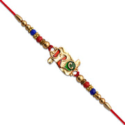 Stylish Bro Rakhi With Colorful Enamel thumbnail 1