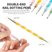 6020 Nail Art Point Pen And Set Used By Womens And Ladies For Their Fashion Purposes. thumbnail 3