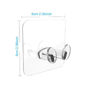 4861 Transparent Multi-function Wall Storage Hooks thumbnail 3