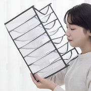 4069 Clothes Organizer +7 Grid Drawer Wardrobe Clothes Organizer Jeans Closet Cabinet Organizers Portable Foldable Storage Containers thumbnail 6