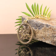 Premium Golden Metal Durga Maa Keychain (1 Pc) thumbnail 1