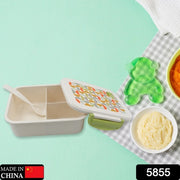 5855 Lunch Box 3 Compartment With Leak Proof Lunch Box  1 Spoon For School  Office Use thumbnail 6