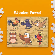 Wooden Bird Puzzle Learning Educational Board (1 Set  2820 Cm) thumbnail 1