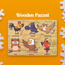Wooden Bird Puzzle Learning Educational Board (1 Set  2820 Cm)