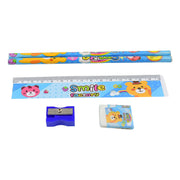 4580  Cartoon Wooden Pencil Set For Kids Boys Return Gifts Birthday Party Space Stationary Set Pencil Eraser Sharpener Combo Kit For Kids Boys thumbnail 4