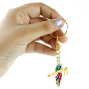 Krishna Flute With Peacock Feather Design Keychain (1 Pc) thumbnail 2