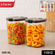 1200 Ml Airtight Lock  Lock Food Storage Container Set  2 Piece thumbnail 7